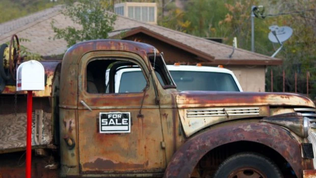 Looking for your first truck but are in the mood for some do-it-yourself customization?  Check out this gem--my understanding is the owner is willing to deal.

(And what about that absolutely gorgeous purple patina?) (piqs.de ID: 5284915366447c38b8ce8bfe78c5ae69)